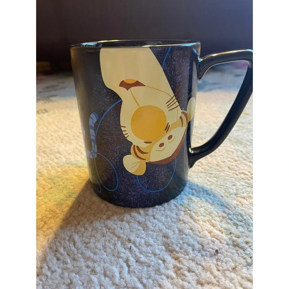 Disney Winnie‎ the Pooh Tigger Coffee Mug Cup Blue Splatter Unique